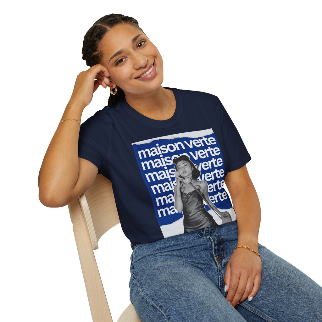 Maison Verte Graphic T-Shirt — Retro Chic Photo Tee
