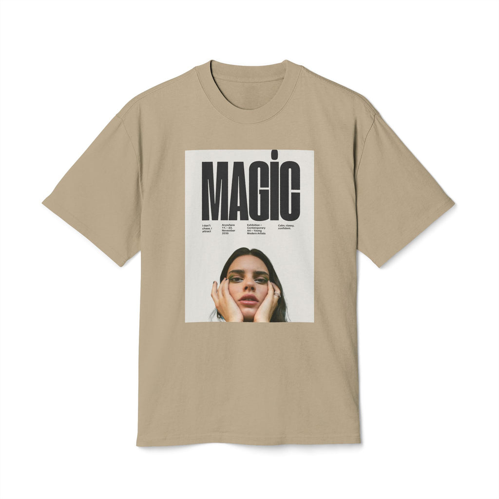 Magic Photo Tee — Vintage-Inspired Graphic T-Shirt with 'MAGIC' Text