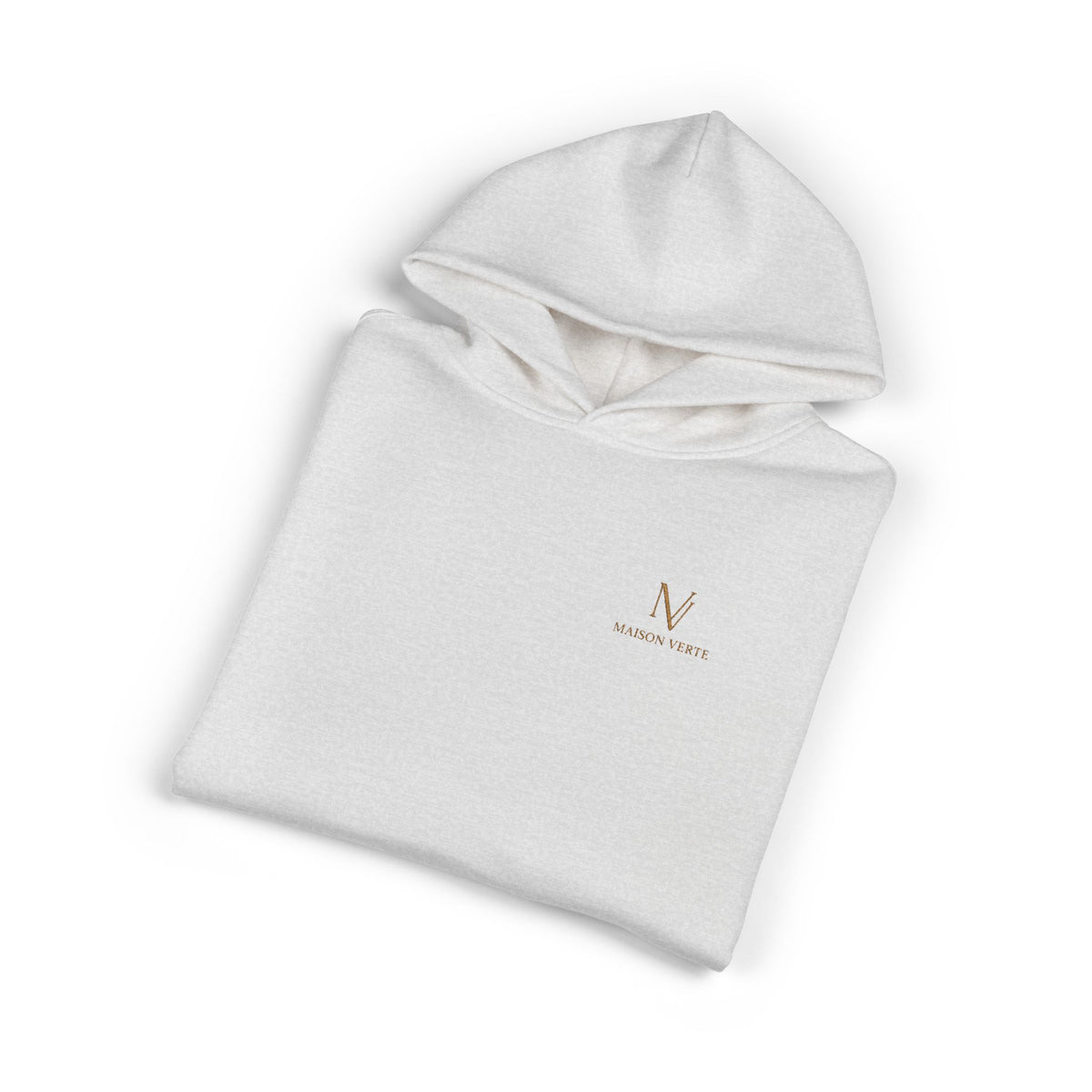 Relaxed Hoodie — Minimal Script 'N' Logo Chest Print Hoodie
