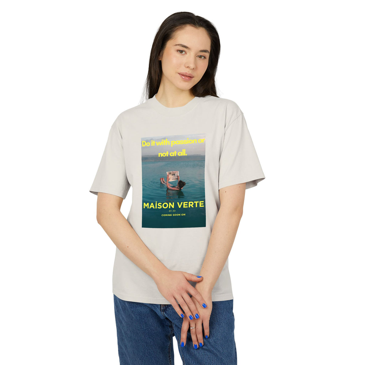 Maison Verte Vintage Boat Graphic Tee — "Do it with passion or not at all."