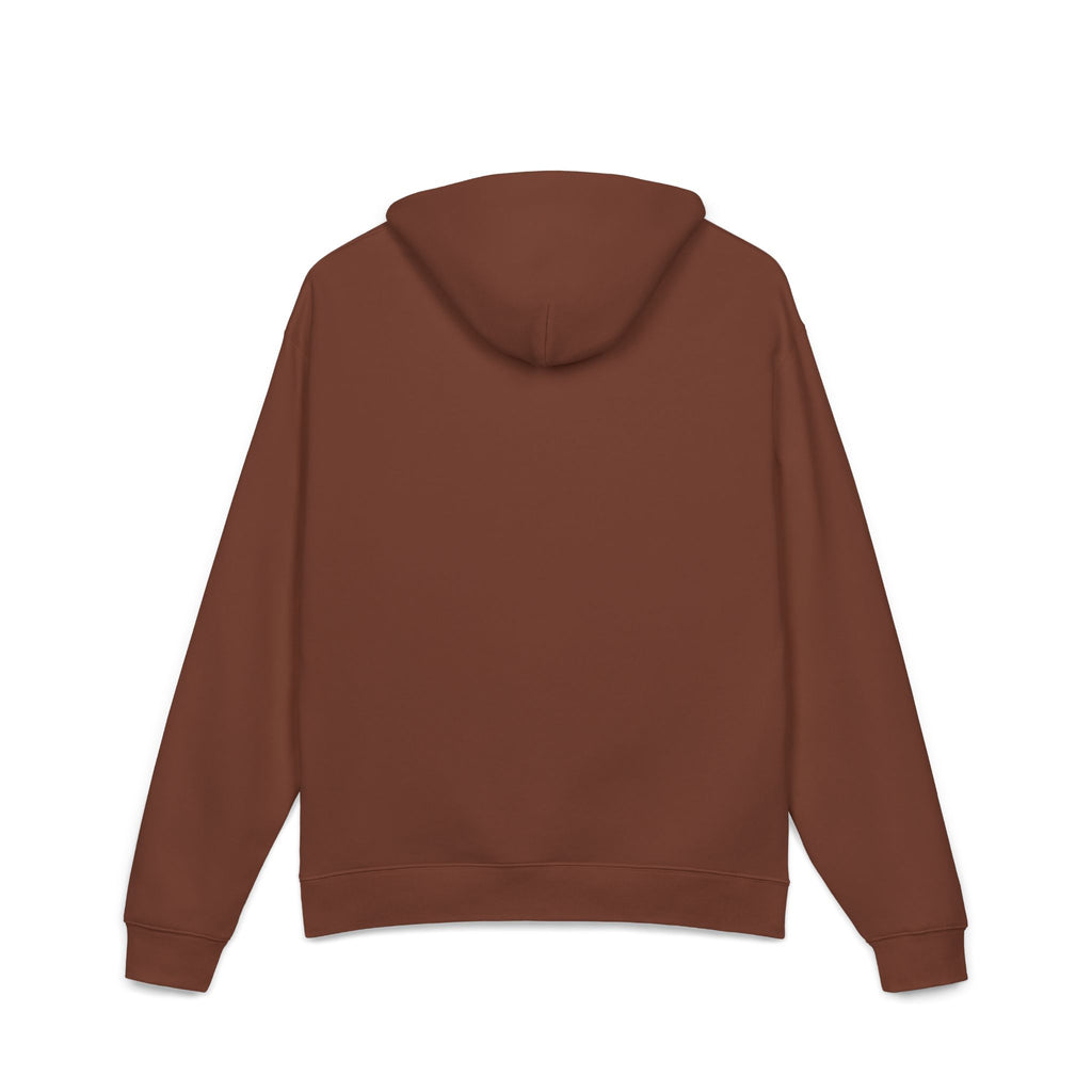 Relaxed Hoodie — Minimal Script 'N' Logo Chest Print Hoodie