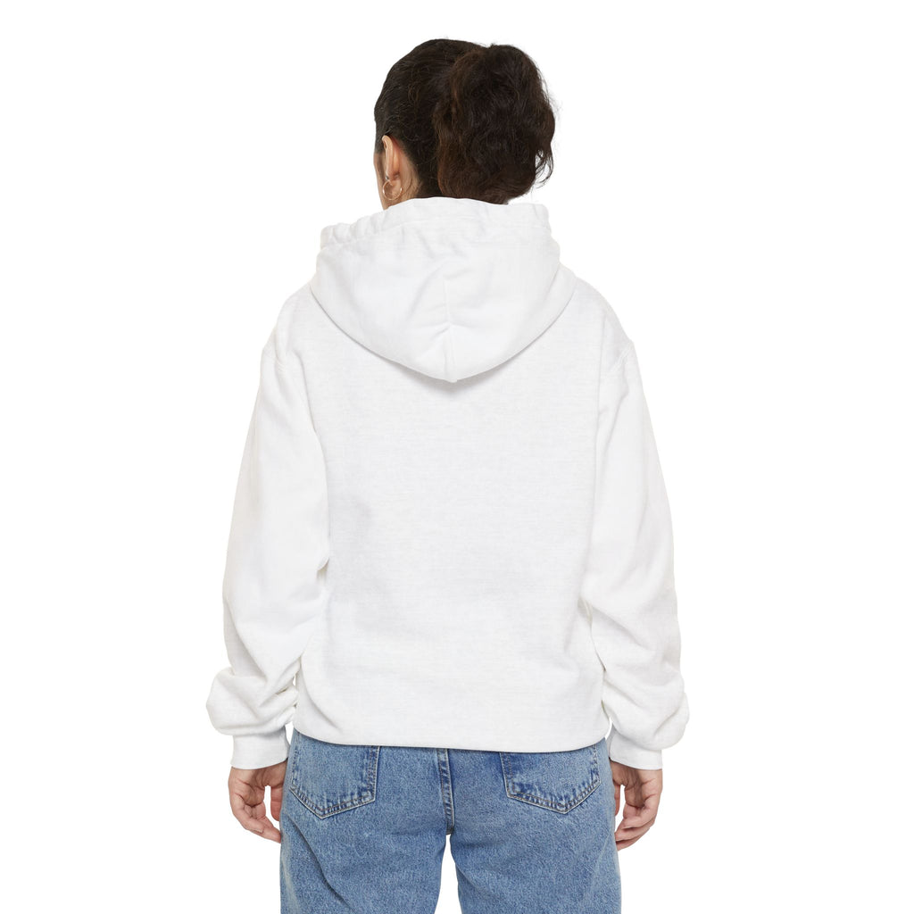 Minimal White Hoodie — Subtle Embroidered ‘N’ Casual Pullover