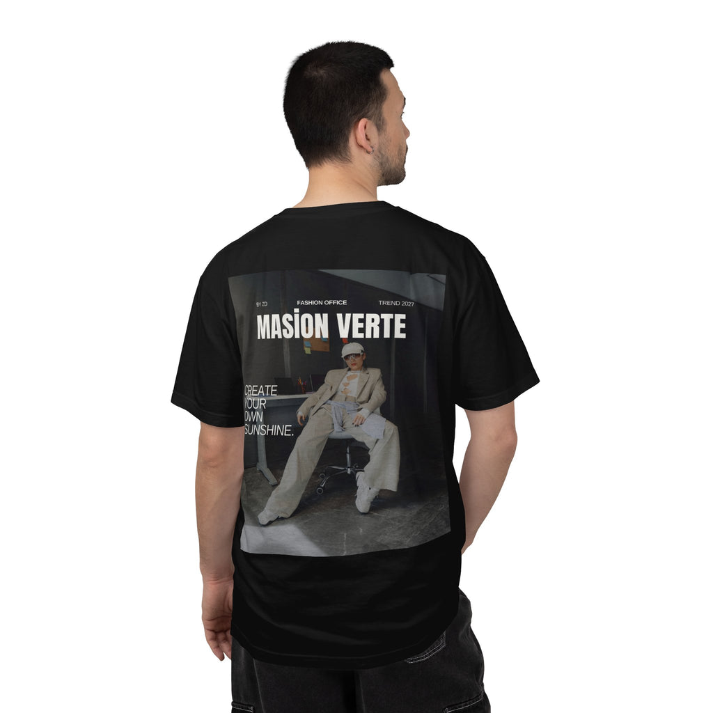 Graphic T-Shirt — 'Masión Verte: Create Your Own Sunshine' Vintage Magazine Back Print