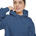 Minimal White Hoodie — Subtle Embroidered ‘N’ Casual Pullover