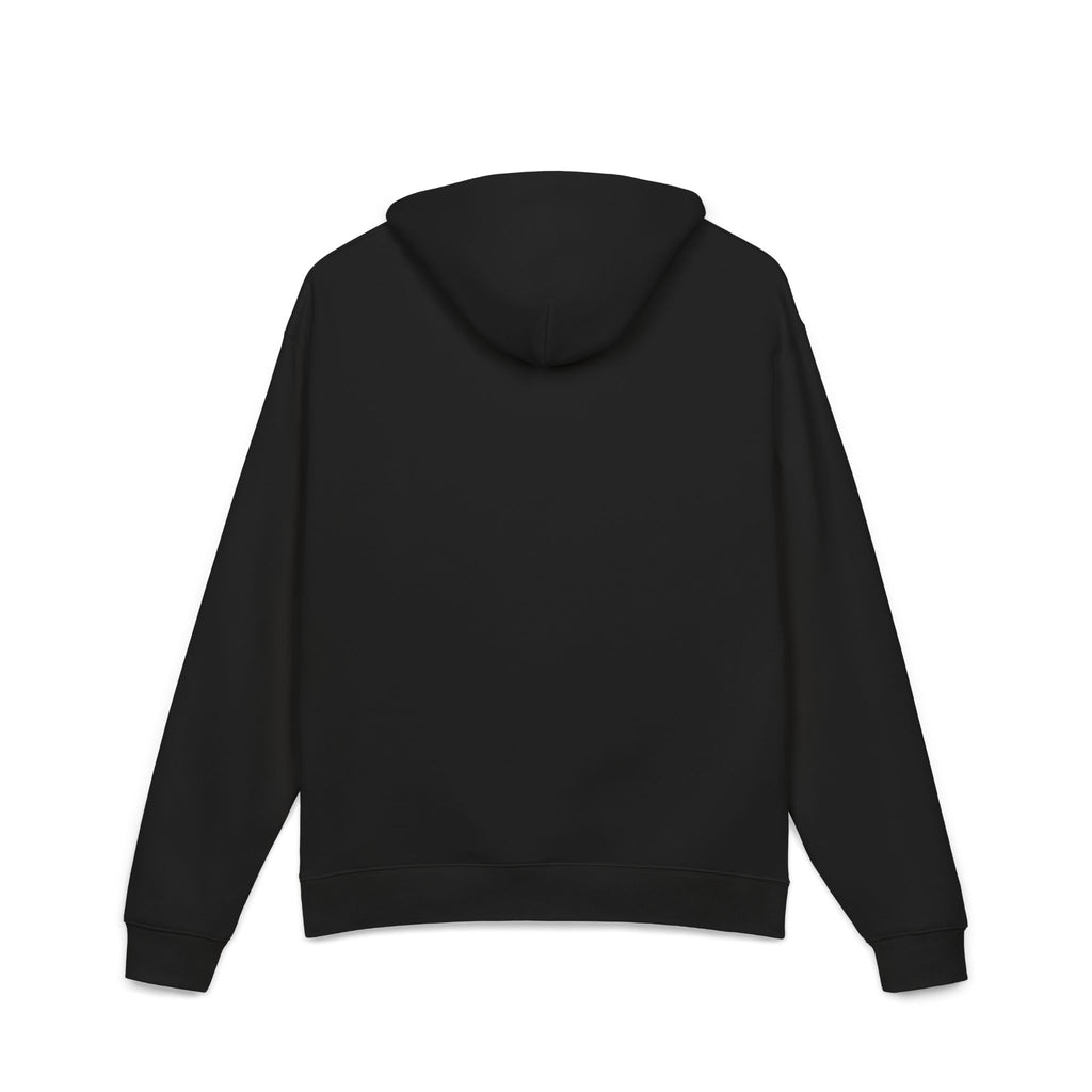 Relaxed Hoodie — Minimal Script 'N' Logo Chest Print Hoodie
