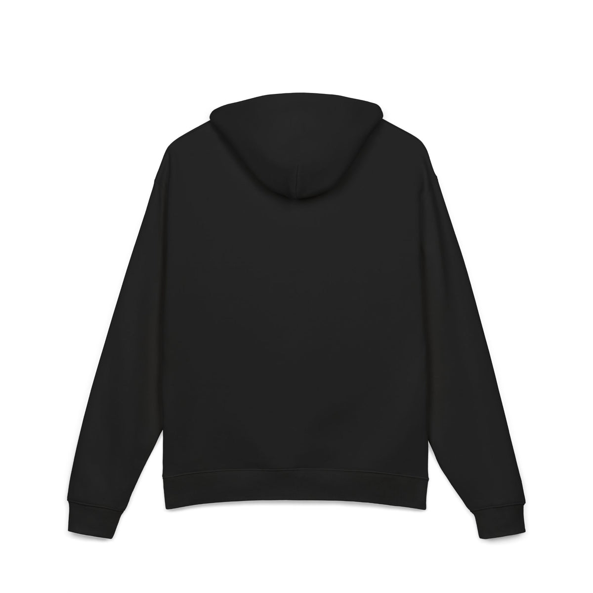 Relaxed Hoodie — Minimal Script 'N' Logo Chest Print Hoodie