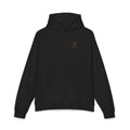 Relaxed Hoodie — Minimal Script 'N' Logo Chest Print Hoodie