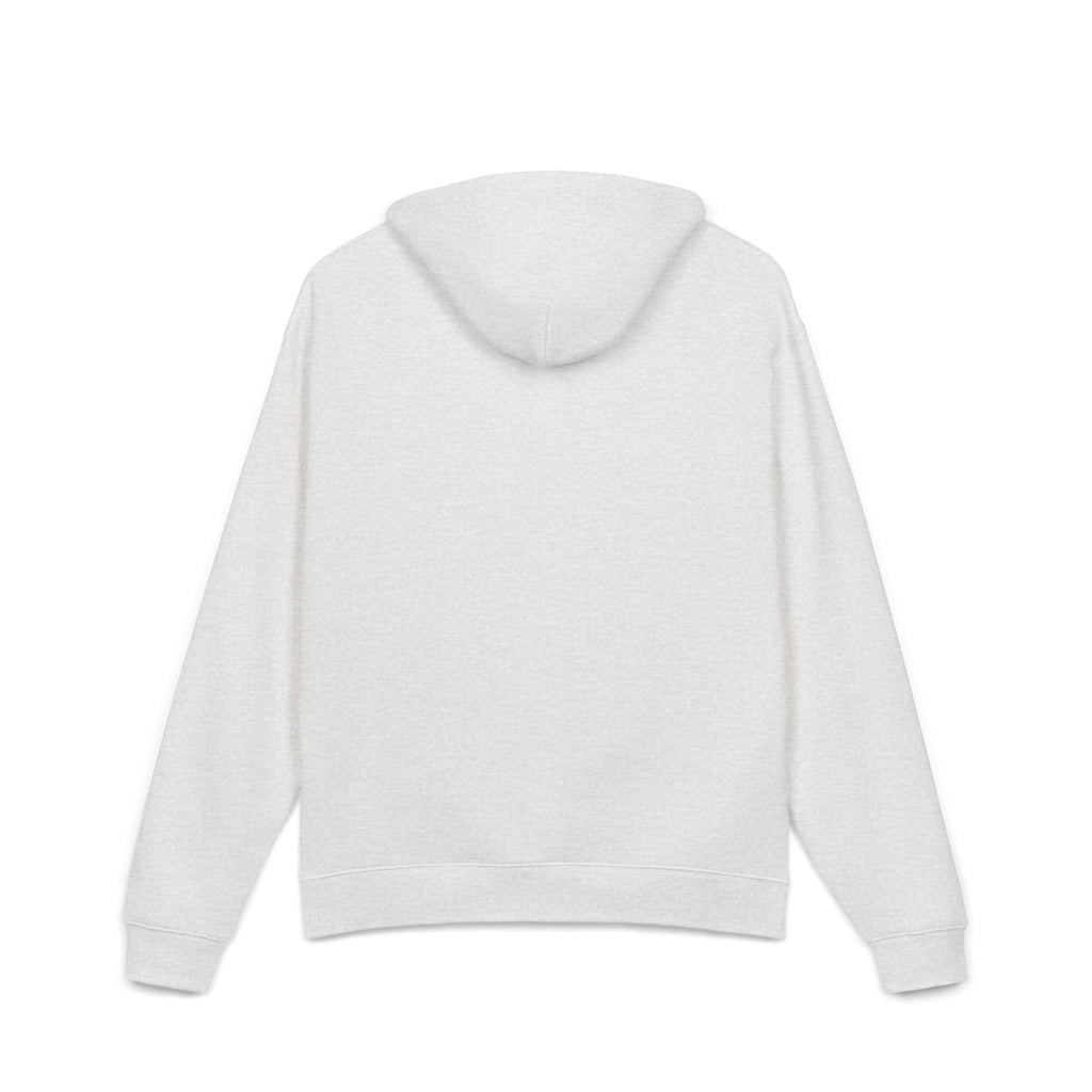 Relaxed Hoodie — Minimal Script 'N' Logo Chest Print Hoodie