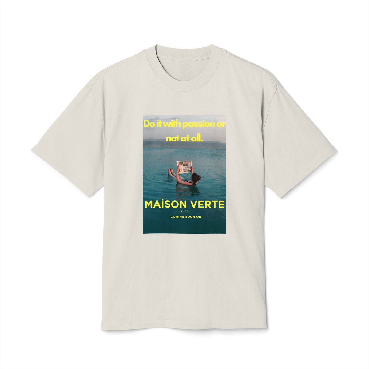 Maison Verte Vintage Boat Graphic Tee — "Do it with passion or not at all."