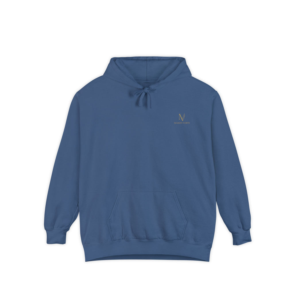 Minimal White Hoodie — Subtle Embroidered ‘N’ Casual Pullover