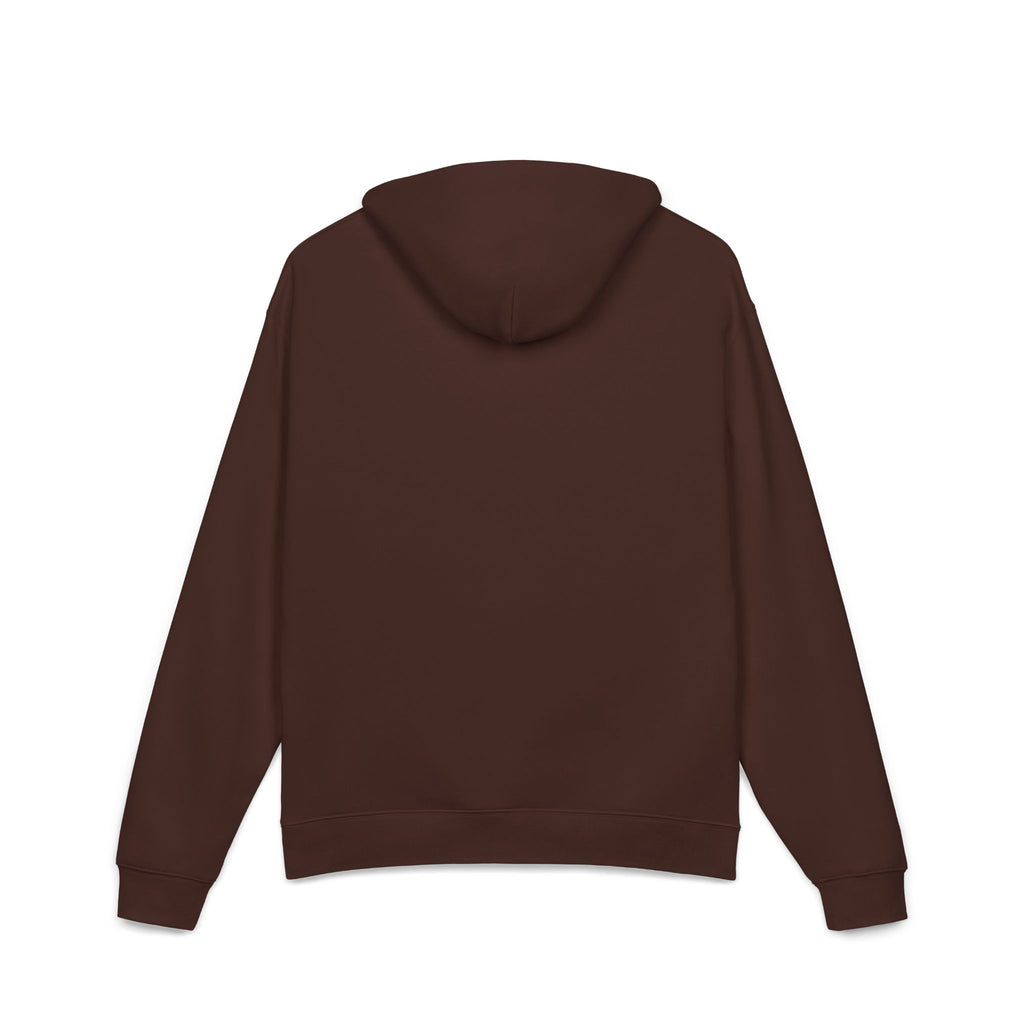 Relaxed Hoodie — Minimal Script 'N' Logo Chest Print Hoodie