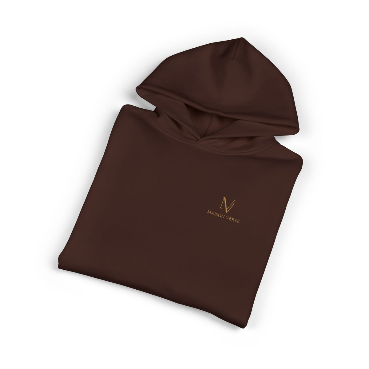 Relaxed Hoodie — Minimal Script 'N' Logo Chest Print Hoodie
